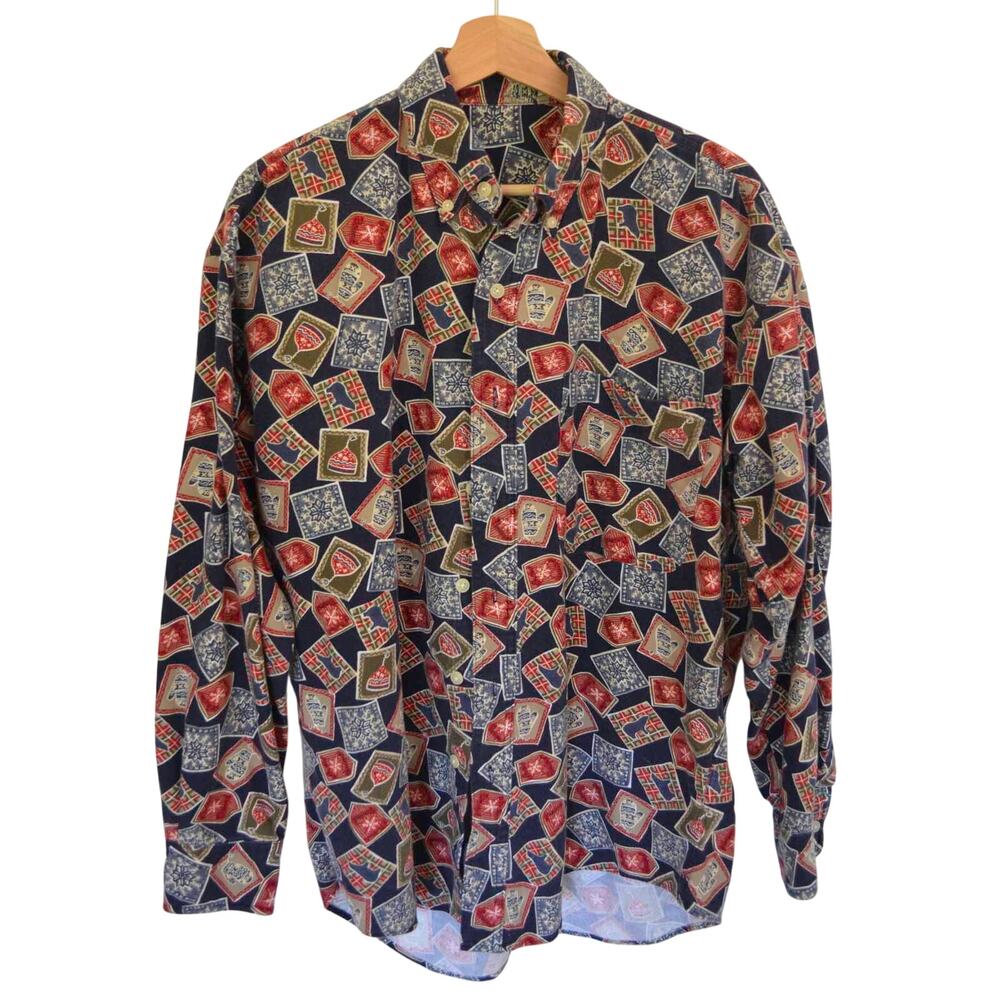Chaps Ralph Lauren Holiday Flannel Button Down